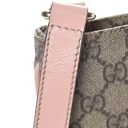 Gucci GG Supreme Monogram Small Flat Messenger Bag Light Pink 13 of 16