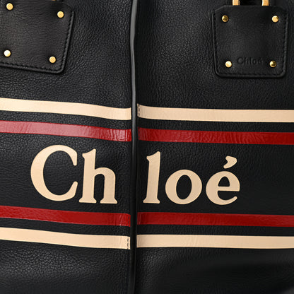 Chloe Smooth Calfskin Medium Vick Tote Full Blue 8 of 10