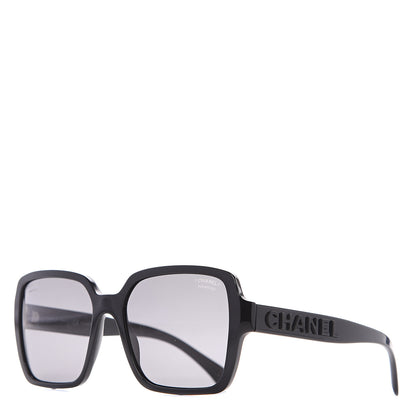 Chanel Acetate Polarized Square Sunglasses 5408 Black 1 of 7