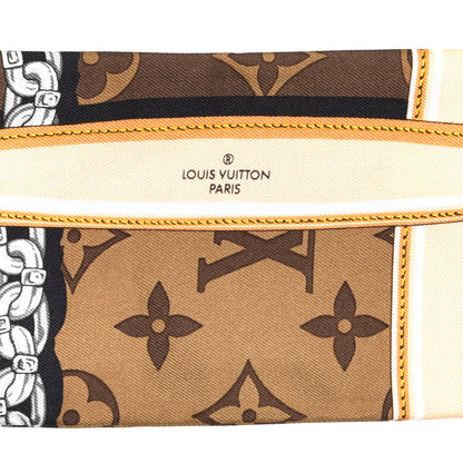 Louis Vuitton Silk Monogram Confidential Bandeau Brown 3 of 3