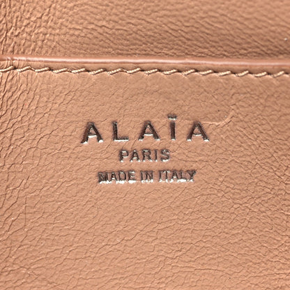 Alaia Calfskin Laser Cut Clutch Sable 6 of 10
