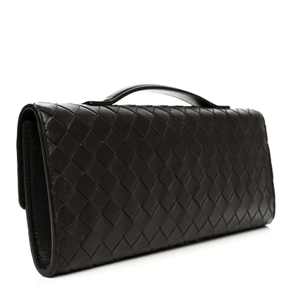 Bottega Veneta Nappa Intrecciato Long Andiamo Top Handle Clutch  Fondant 3 of 7
