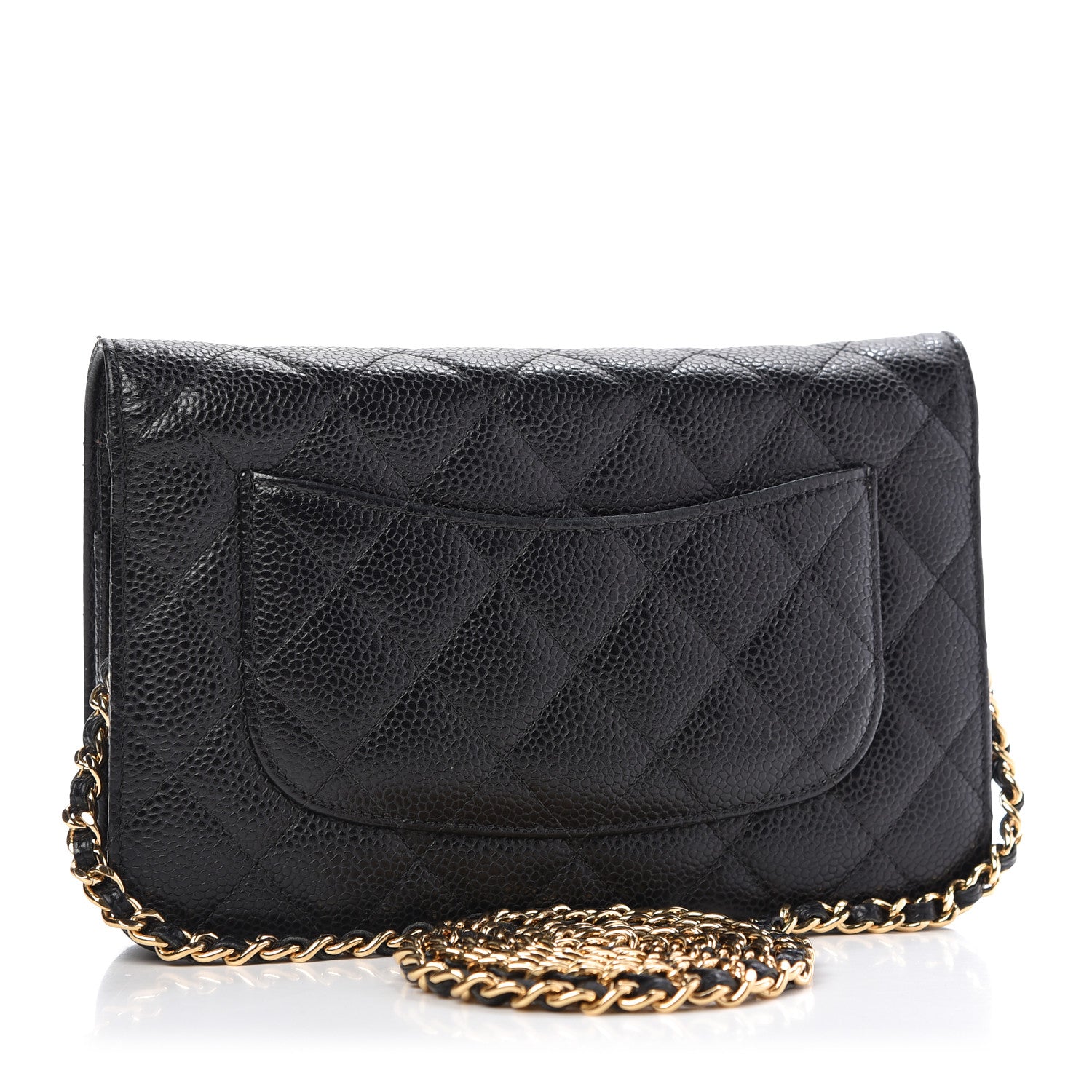 Chanel Caviar Quilted Wallet On Chain WOC Black 3 of 12