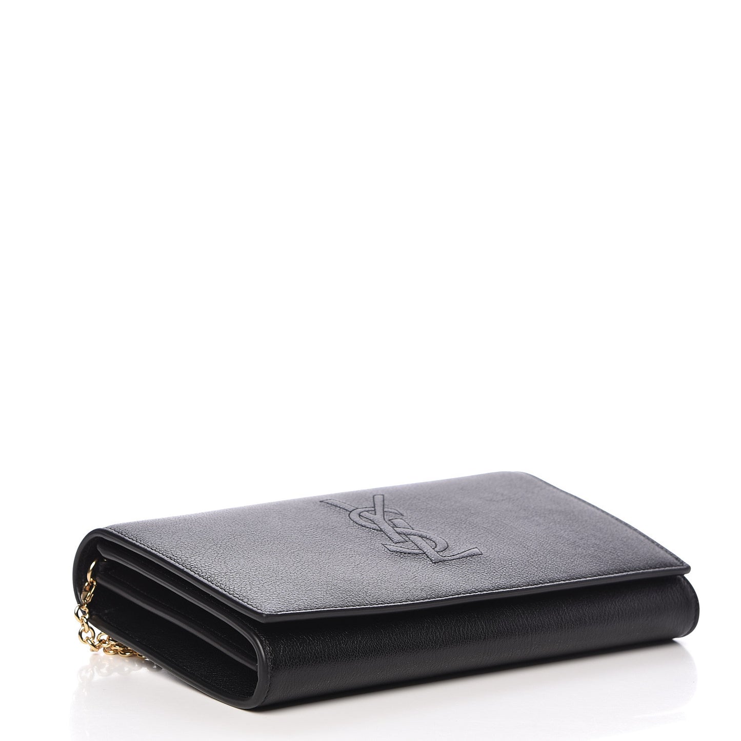 Calfskin Monogram Belle de Jour Chain Clutch Black
