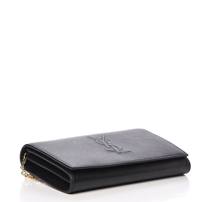 Saint Laurent Calfskin Monogram Belle de Jour Chain Clutch Black 4 of 12