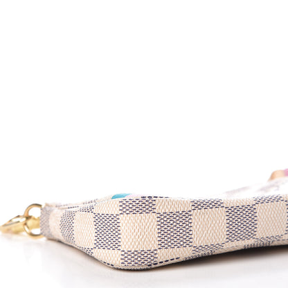 Louis Vuitton Damier Azur 2016 Christmas Animation Mini Pochette Accessories 5 of 9