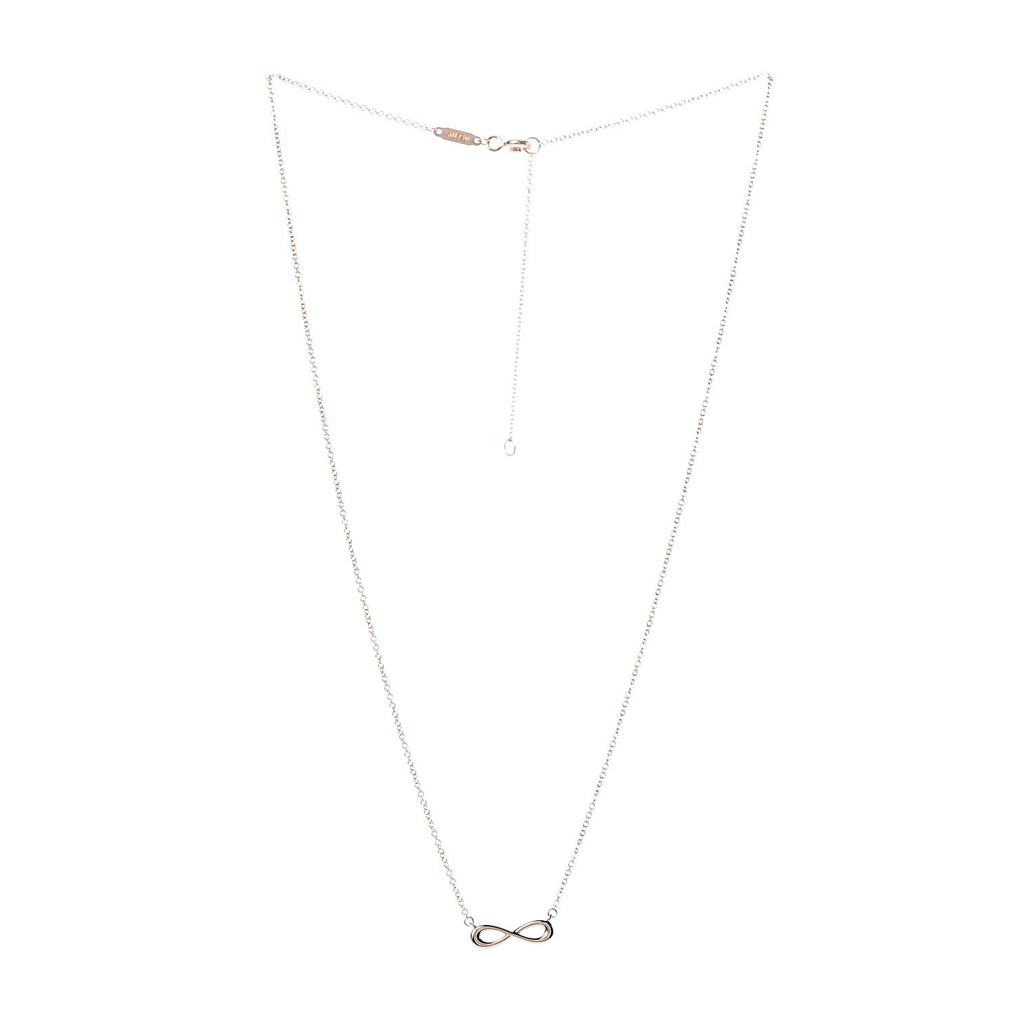 18K Rose Gold Infinity Pendant Necklace
