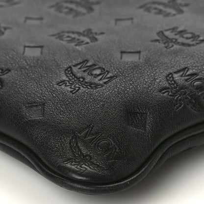 MCM Calfskin Ottomar Monogram Medium Crossbody Pouch Black 8 of 11