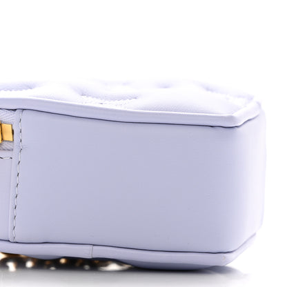 Louis Vuitton Calfskin Embroidered Monogram Pop My Heart Bag Pouch Lilac 8 of 10