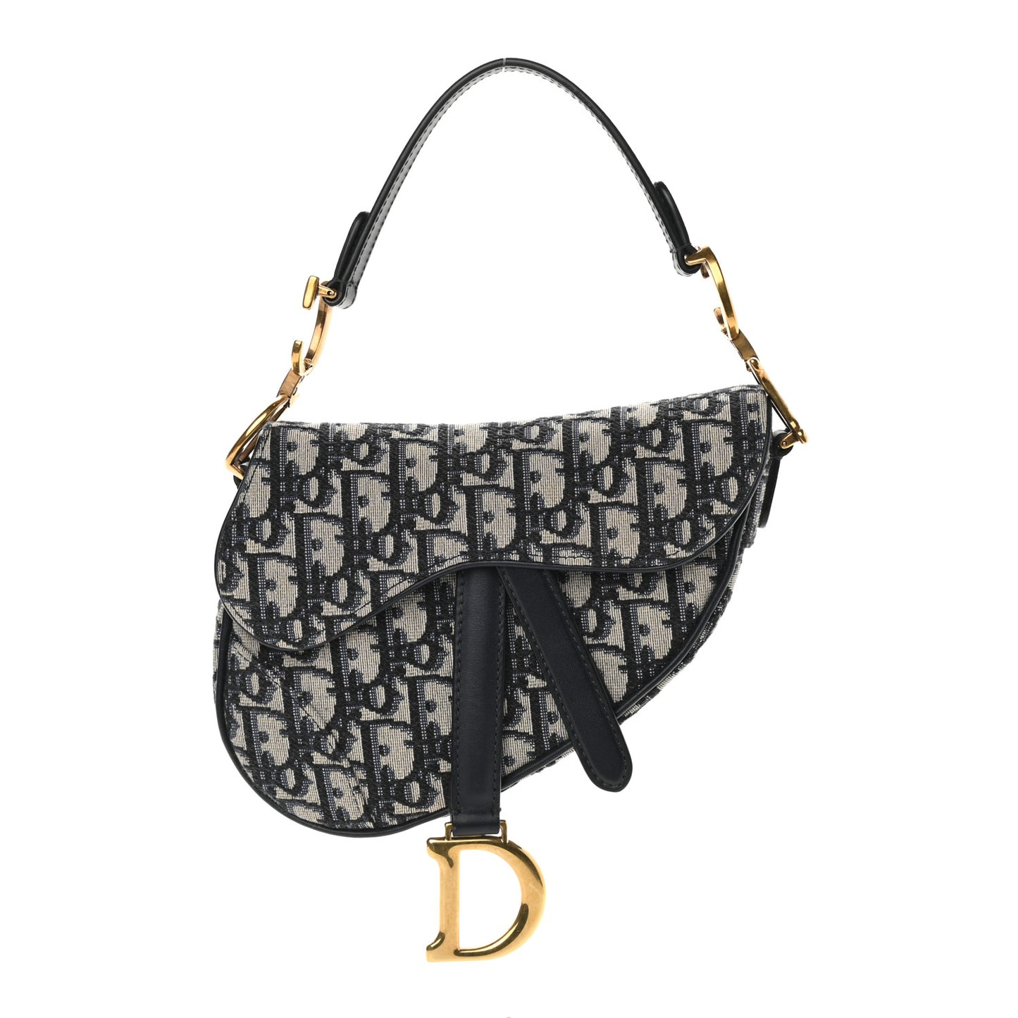 Oblique Mini Saddle Bag Blue