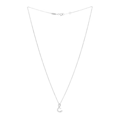 Tiffany Sterling Silver Elsa Peretti Letter S Pendant Necklace 3 of 5