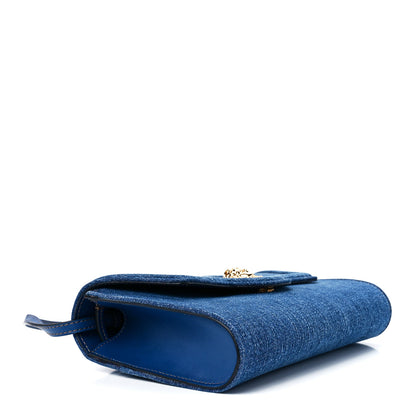 Versace Denim La Medusa Wallet On Strap Navy Blue 4 of 10