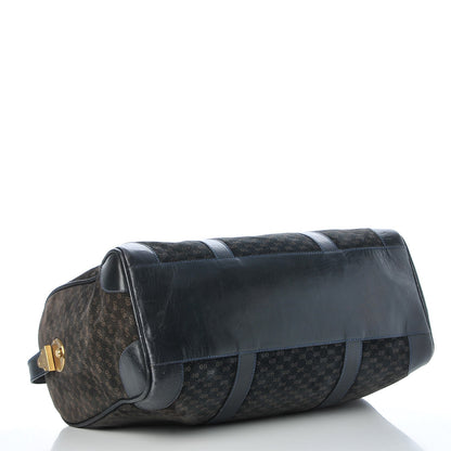 Gucci Velvet Mini GG Monogram Boston Duffle Bag Blue 4 of 15