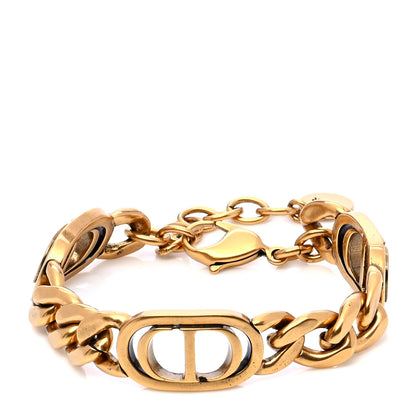 Christian Dior Metal CD Chain Bracelet Gold 1 of 5