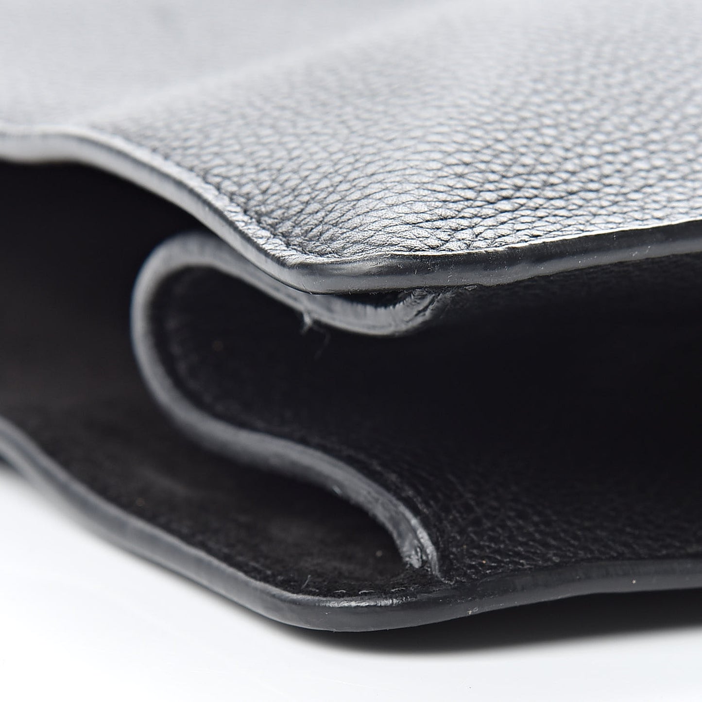 Grained Calfskin Suede Medium Faye Tote Black