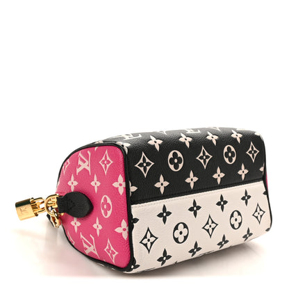Louis Vuitton Empreinte Monogram Spring in the City Speedy Bandouliere 20 Black White Pink 4 of 9