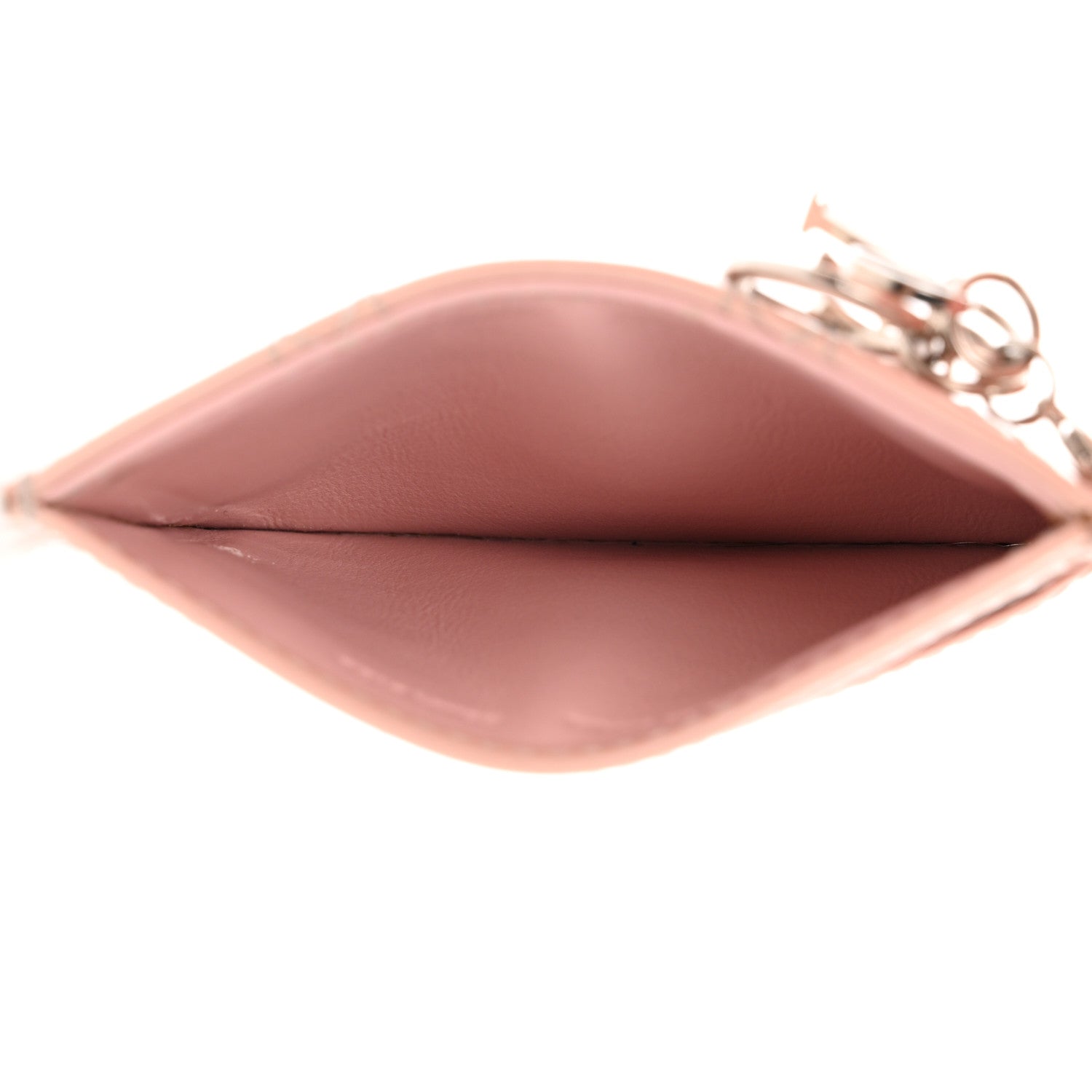 Christian Dior Patent Cannage Lady Dior Card Holder Rose Clair 6 of 10