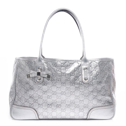Gucci Guccissima Medium Princy Tote Silver 1 of 17