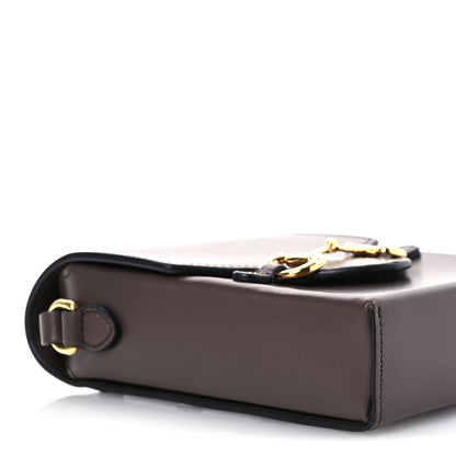 Gucci Boarded Plutone Calfskin Mini Horsebit 1955 Crossbody Bag New Acero 9 of 15
