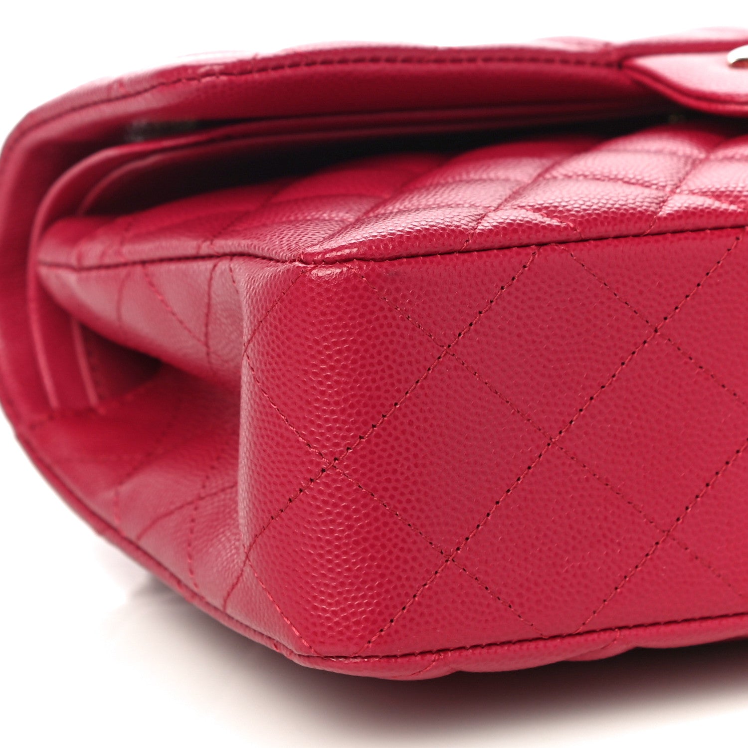 Chanel Caviar Quilted Small Double Flap Dark Pink 5 of 10