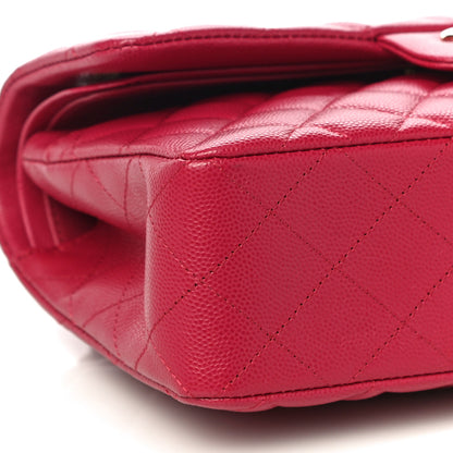 Chanel Caviar Quilted Small Double Flap Dark Pink 5 of 10