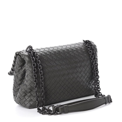 Bottega Veneta Nappa Intrecciato Baby Olimpia Shoulder Bag Light Grey 3 of 9