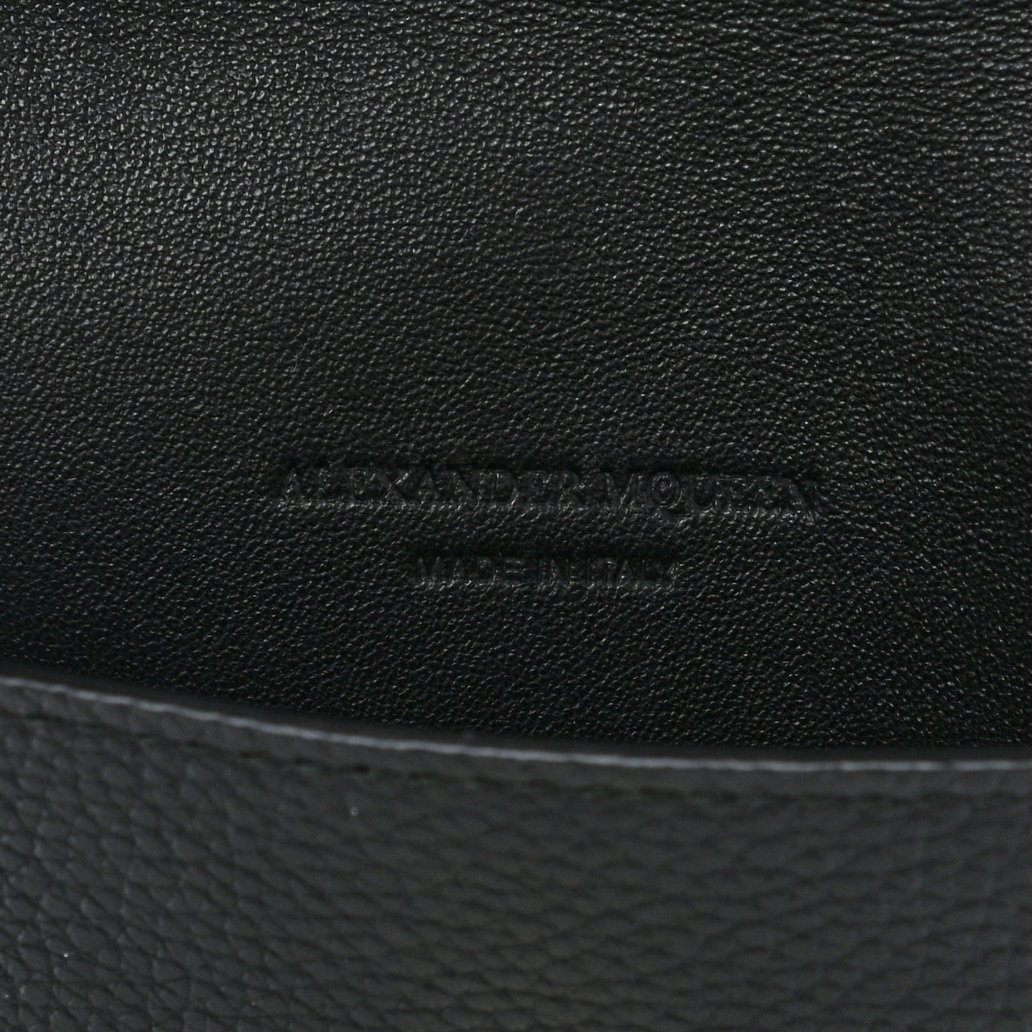 Calfskin Skull Envelope Clutch Black
