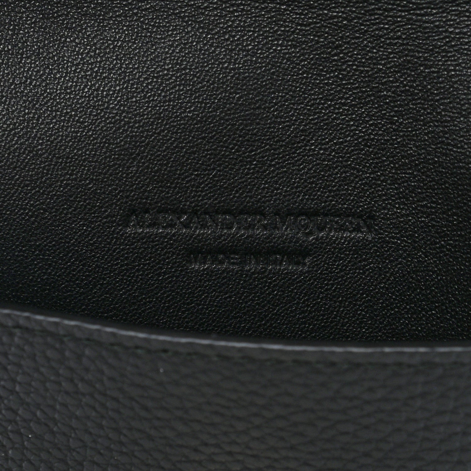 Alexander McQueen Calfskin Skull Envelope Clutch Black 5 of 8