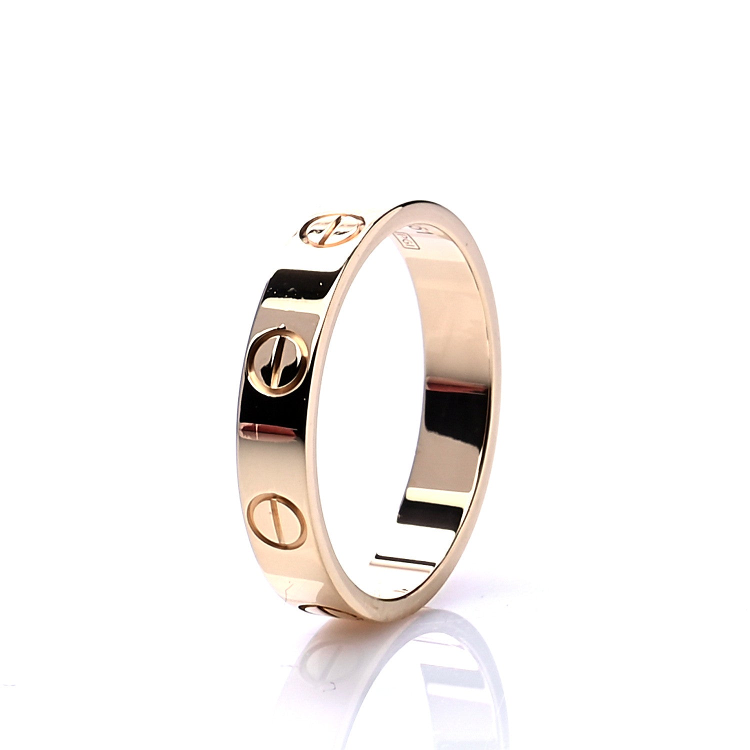 Cartier 18K Yellow Gold 3.5mm LOVE Wedding Band Ring 51 5.75 4 of 7