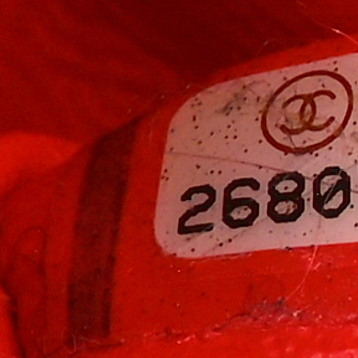 Caviar Quilted Medium Double Flap Red