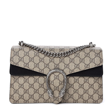 Gucci GG Supreme Monogram Small Dionysus Shoulder Bag Black 1 of 14