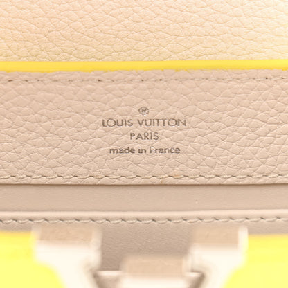 Louis Vuitton Taurillon Mini Capucines Yellow Beige 6 of 9