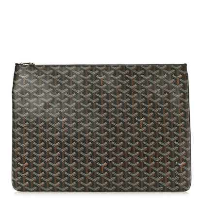 Goyard Goyardine Senat Pochette GM Black Gold 1 of 11