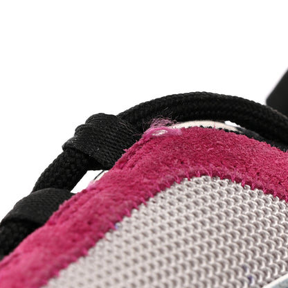 Chanel Fabric Suede CC Sneakers 37 Blue Beige Pink 19 of 21