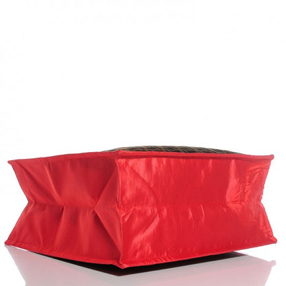 Fendi Nylon Zucca Shopping Tote Red 4 of 20