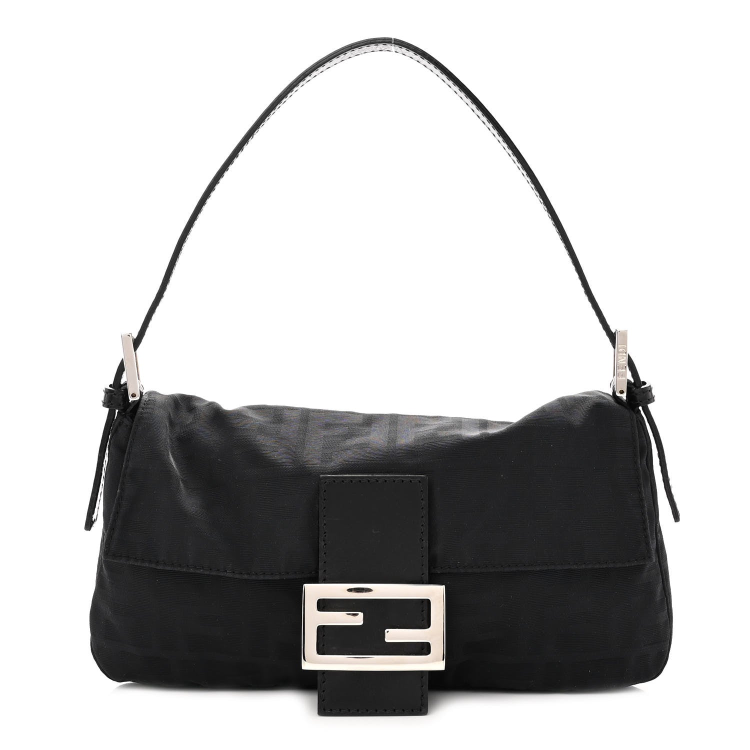 Fendi Nylon Zucca Baguette Black 1 of 9