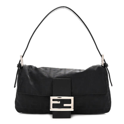 Fendi Nylon Zucca Baguette Black 1 of 9
