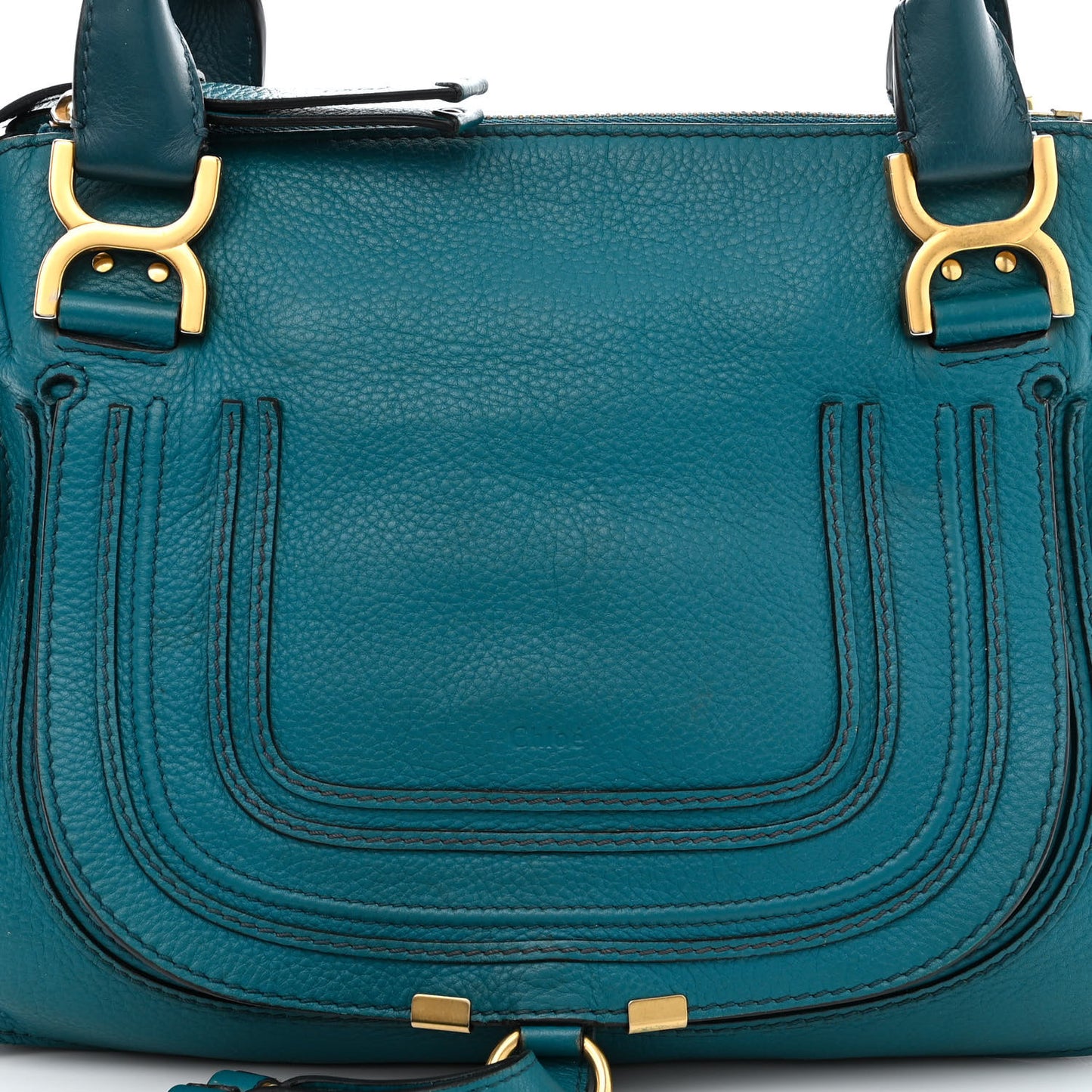Calfskin Medium Marcie Satchel Laguna Blue