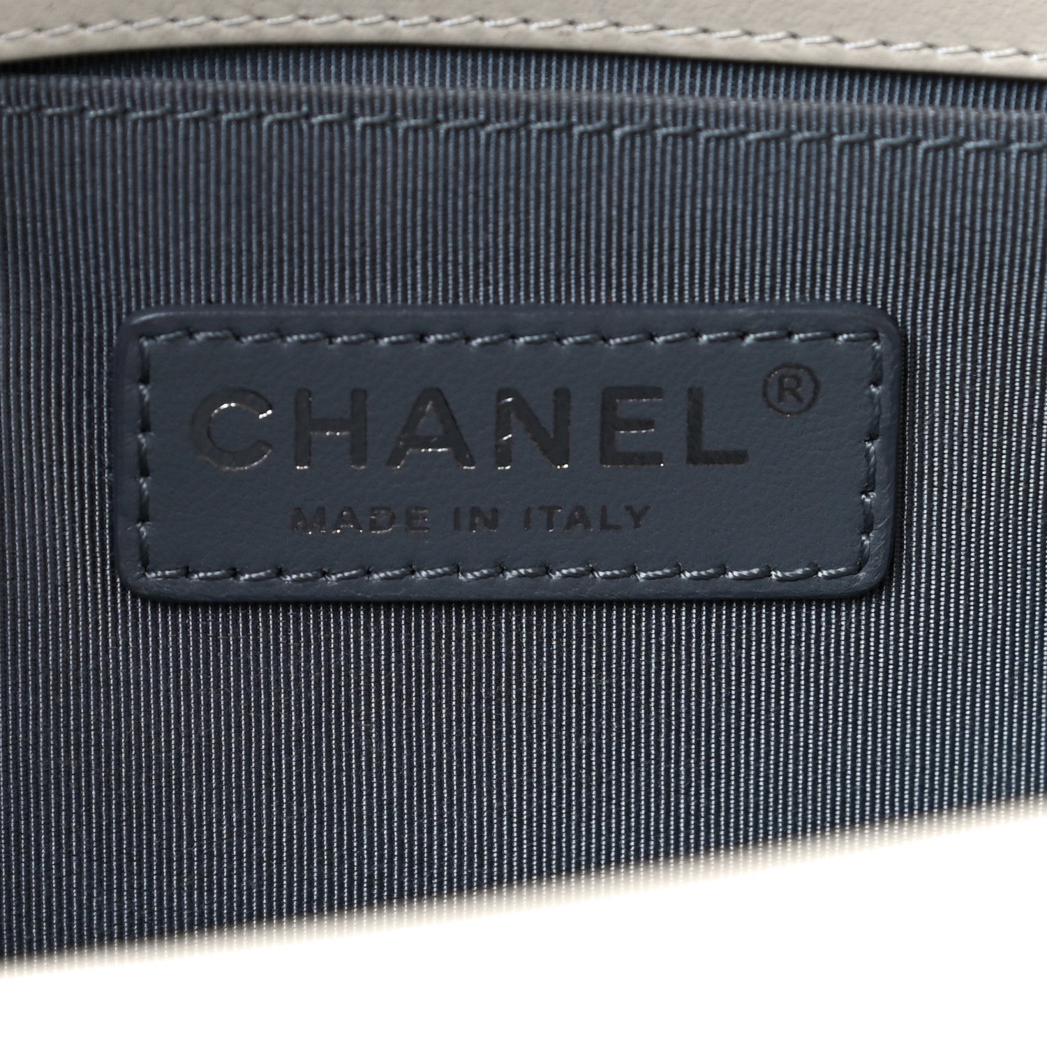 Chanel Calfskin Chevron Quilted Medium Boy Flap Ivory 6 of 18