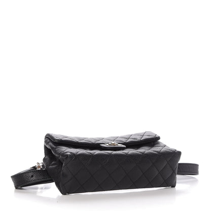 Chanel Grained Calfskin Quilted 2.55 Reissue Flap Belt Bag Clutch Black 4 of 12