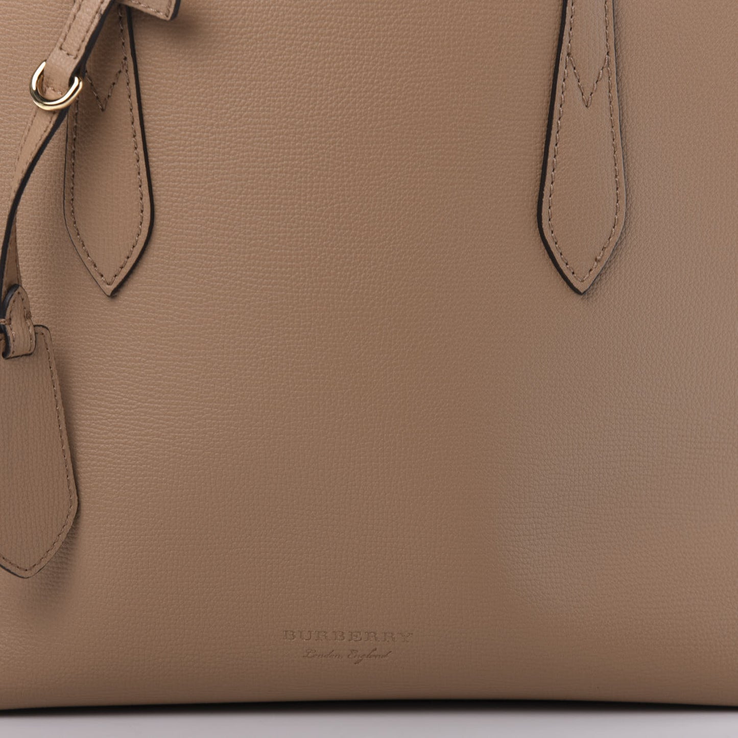 Grainy Calfskin Haymarket Check Small Reversible Tote Mid Camel