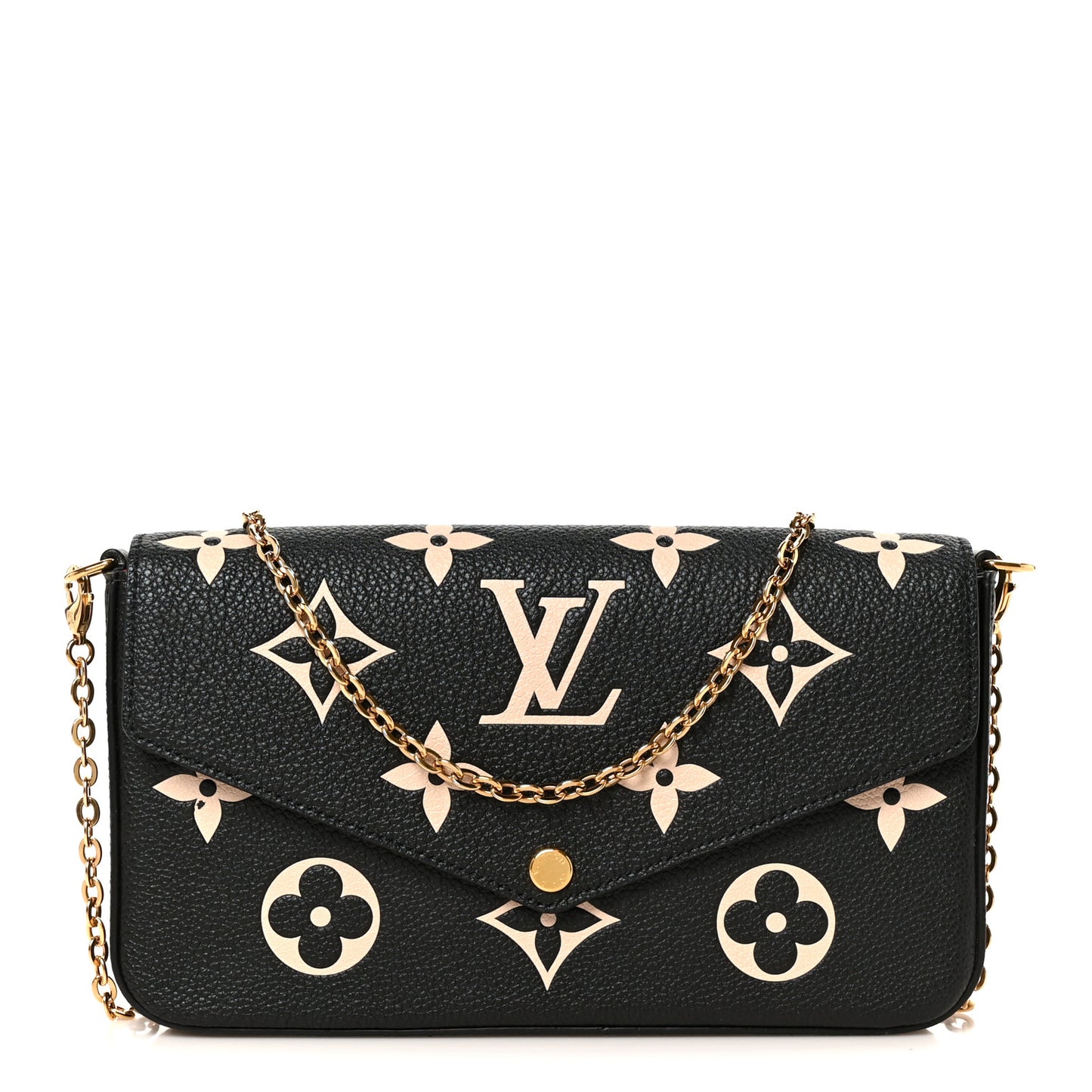 Empreinte Monogram Giant Felicie Pochette Black Beige