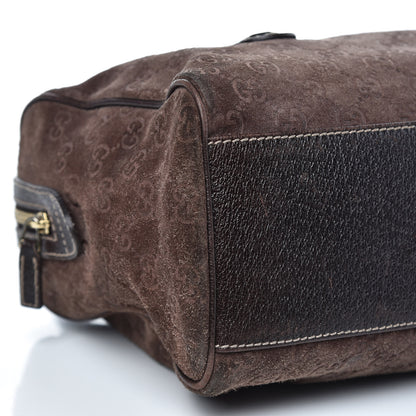 Gucci Guccissima Suede Charmy Boston Brown 8 of 13