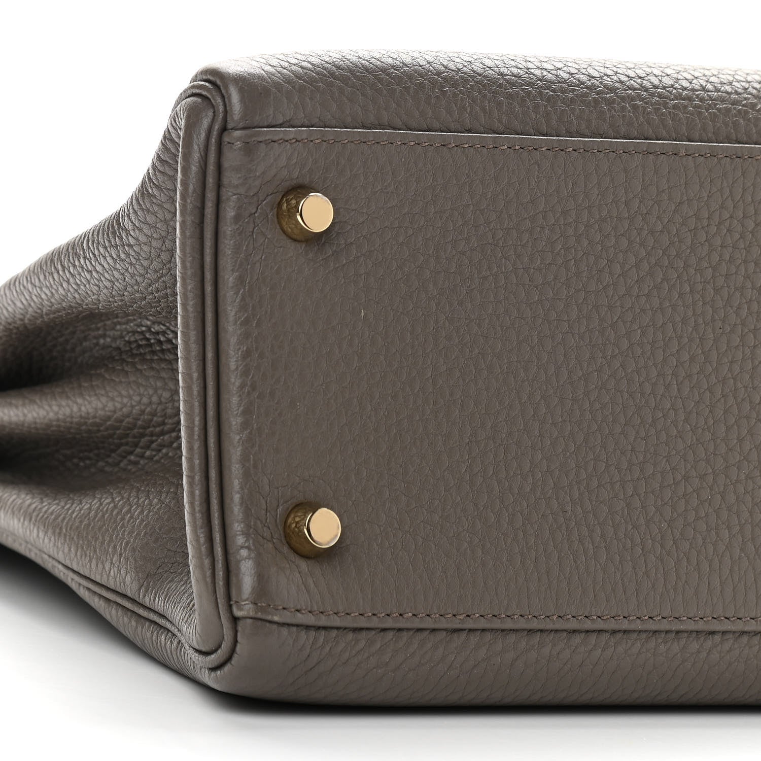 Hermes Taurillon Clemence Kelly Retourne 32 Etain 8 of 9