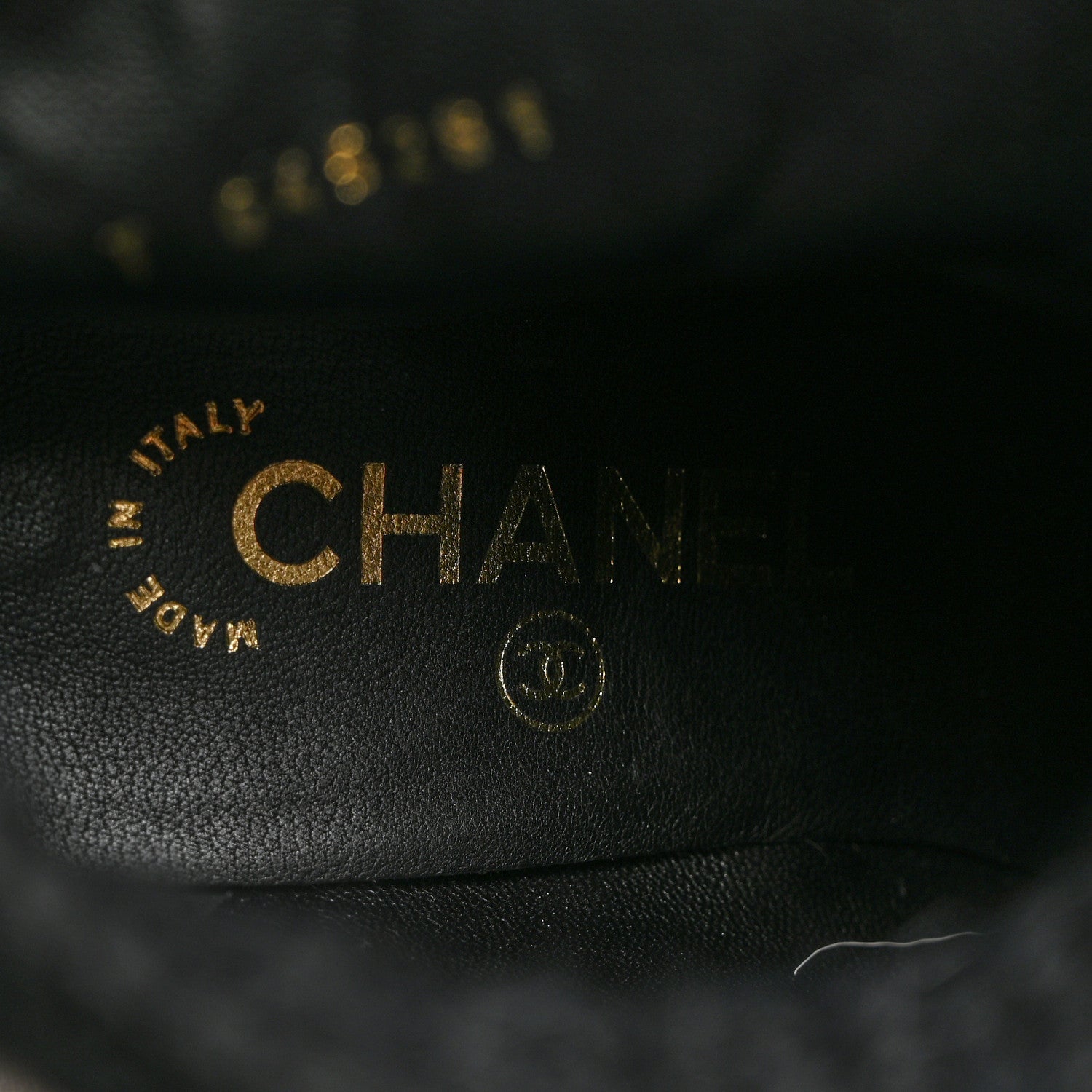 Chanel Calfskin Knit CC Short Boots 37 Black 6 of 8
