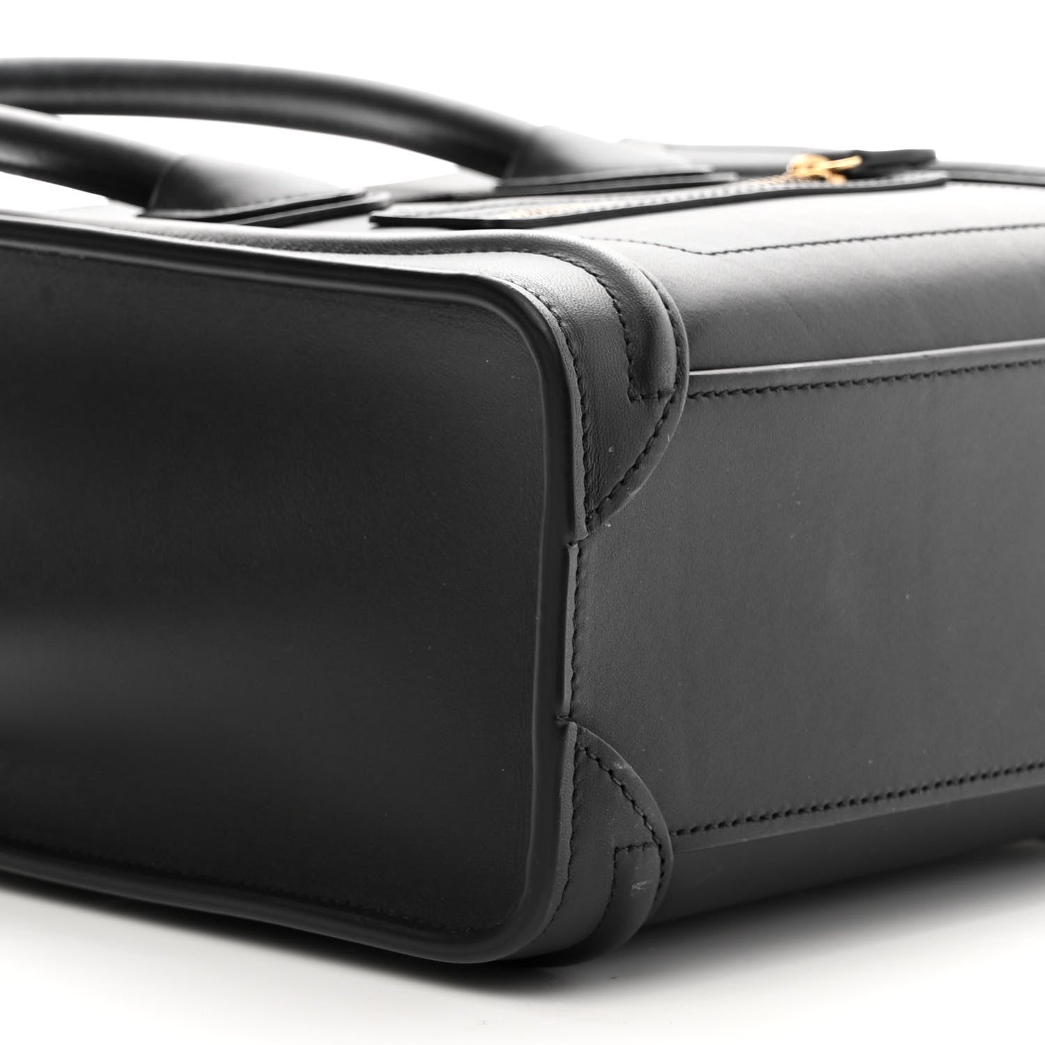 Celine Smooth Calfskin Nano Luggage Black 9 of 10