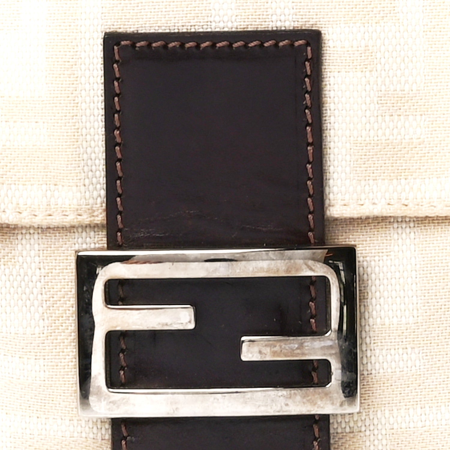 Fendi Zucca Baguette Beige 9 of 12