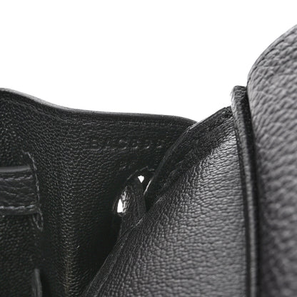 Hermes Togo Birkin 25 Black 7 of 11