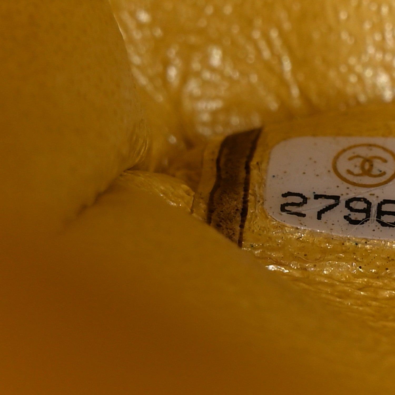 Chanel Iridescent Caviar Quilted Medium Double Flap Yellow 7 of 10