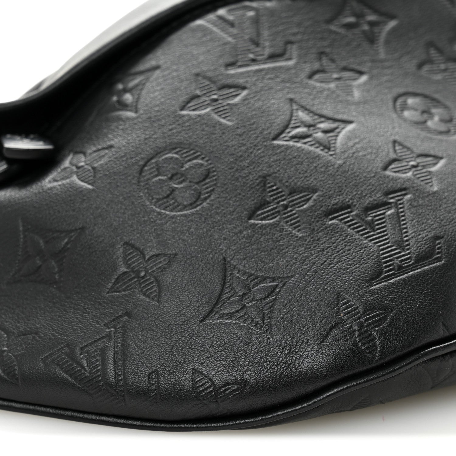 Louis Vuitton Calfskin Monogram Shadow Discovery Bumbag Black 8 of 9